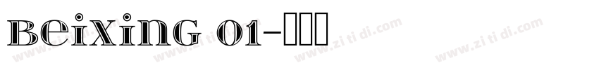 beixing 01字体转换